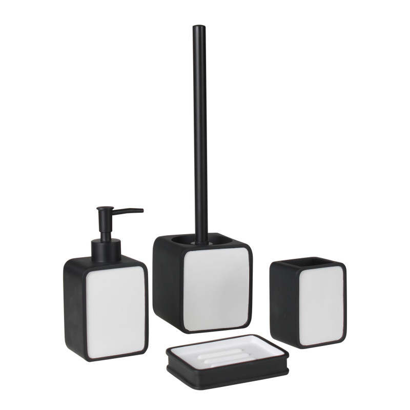 Mydelniczka CLASSY 11,5x8,5x2 cm, kol. czarny - 5903754823459