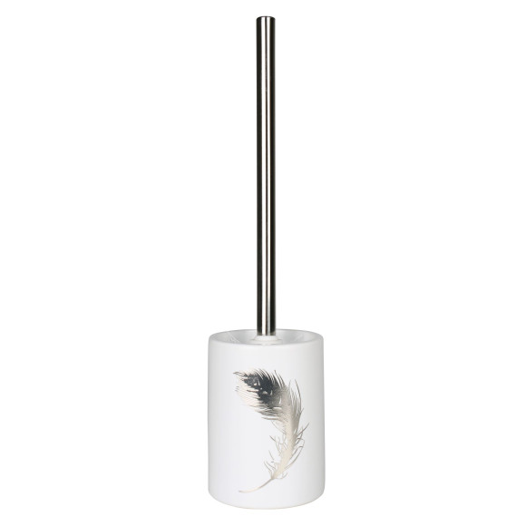 Szczotka do WC PIUME, 10x10x40 cm, kolor biały - 5908262463777