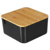 Lusterko z organizerem Arde czarne 13 cm - 5903754802515