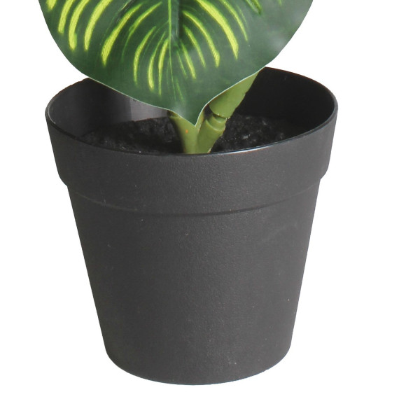 Sztuczny kwiat w doniczce MARANTA - 45 cm - zielony - 5908262469854