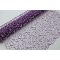 Tkanina do dekoracji SIATKA, 45/200 cm, kolor fioletowy - 5908262406439