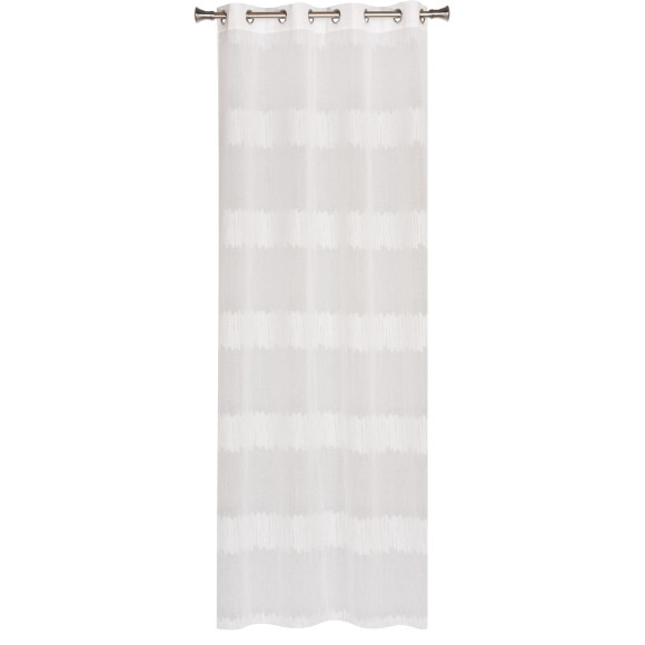 Firana z kółkami WELLA140x260 ze srebrną nicią  - 5908262457660