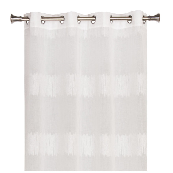 Firana z kółkami WELLA140x260 ze srebrną nicią  - 5908262457660