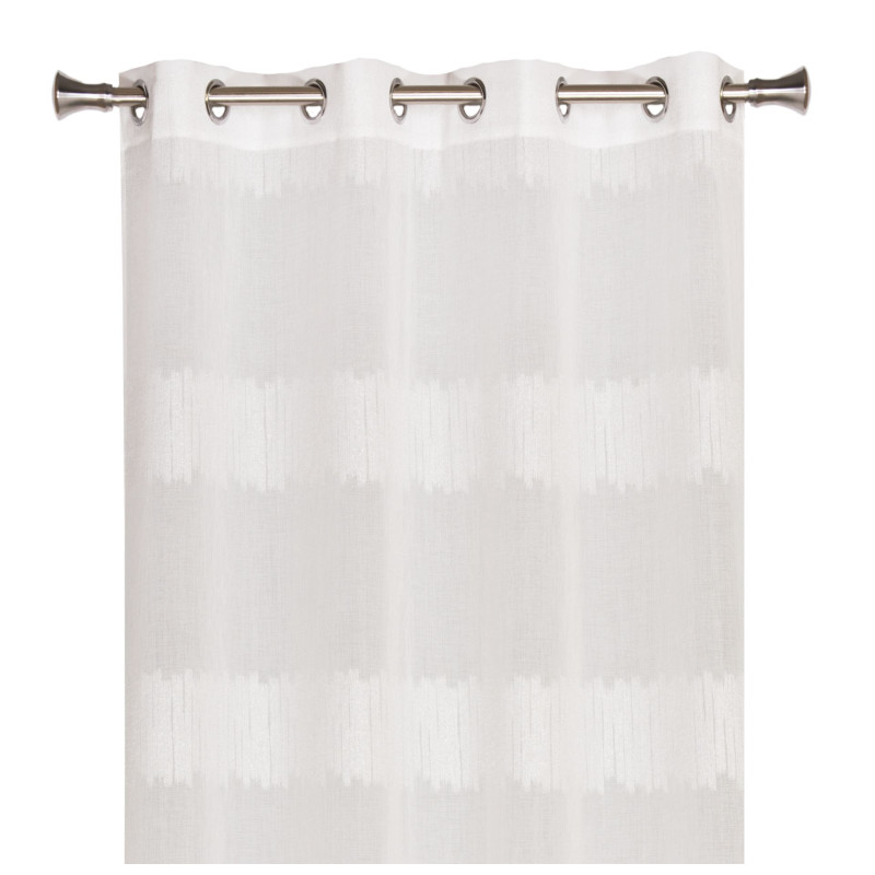 Firana z kółkami WELLA140x260 ze srebrną nicią  - 5908262457660