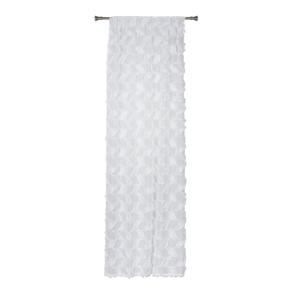 Firana z taśmą WINGS 140x300 cm, kol. off white - 5903754816109
