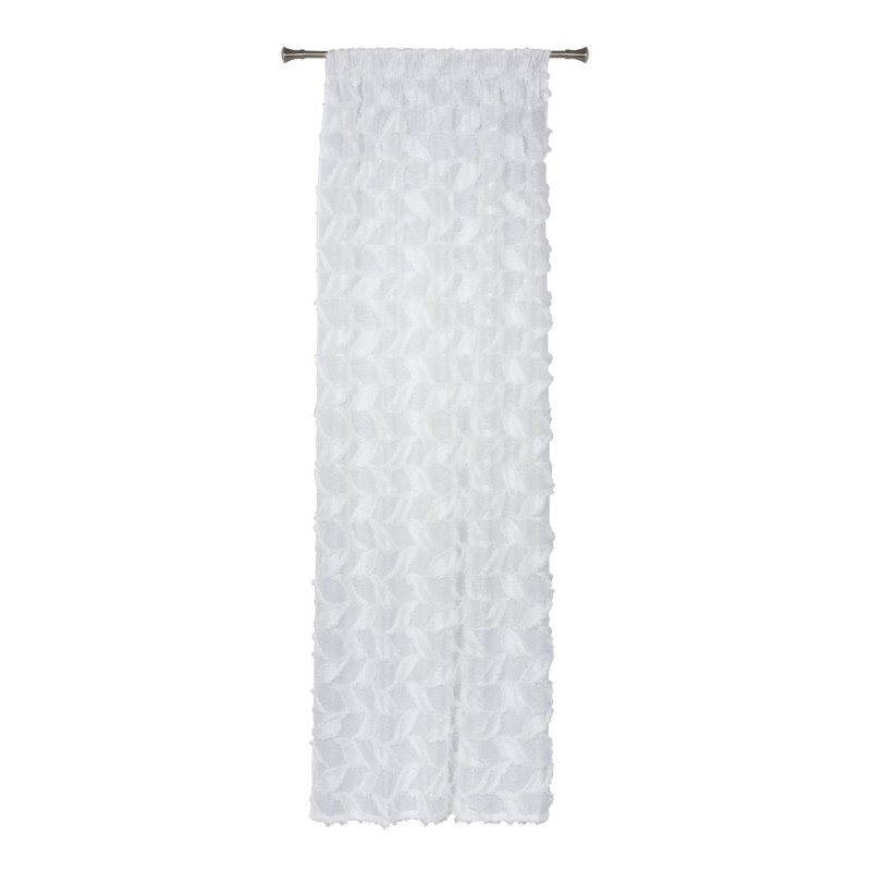 Firana z taśmą WINGS 140x300 cm, kol. off white - 5903754816109