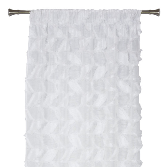 Firana z taśmą WINGS 140x300 cm, kol. off white - 5903754816109