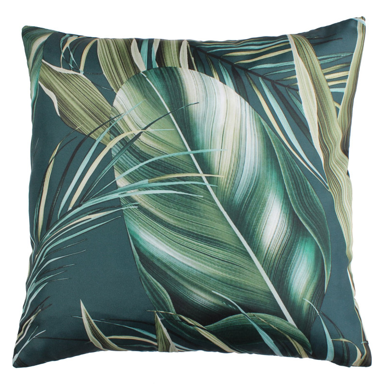 Poduszka druk FIJI 45x45 cm. kolor morski