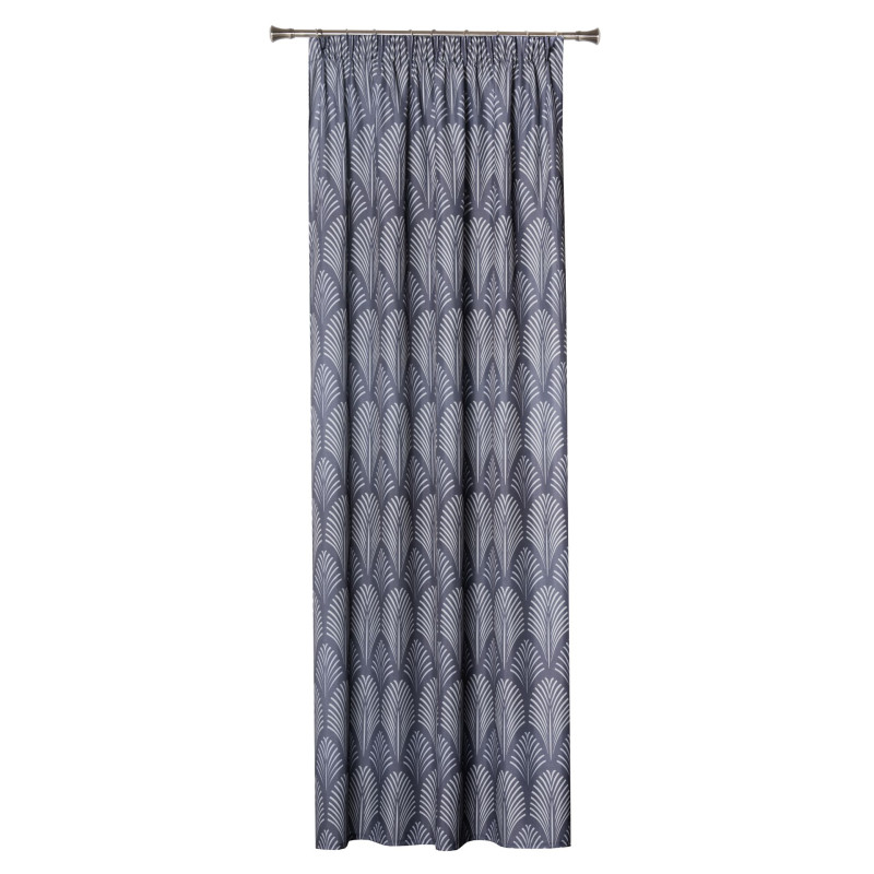 Zasłona z kółkami BRAZIL 140x260 cm, kol. zielony - 5903754816413