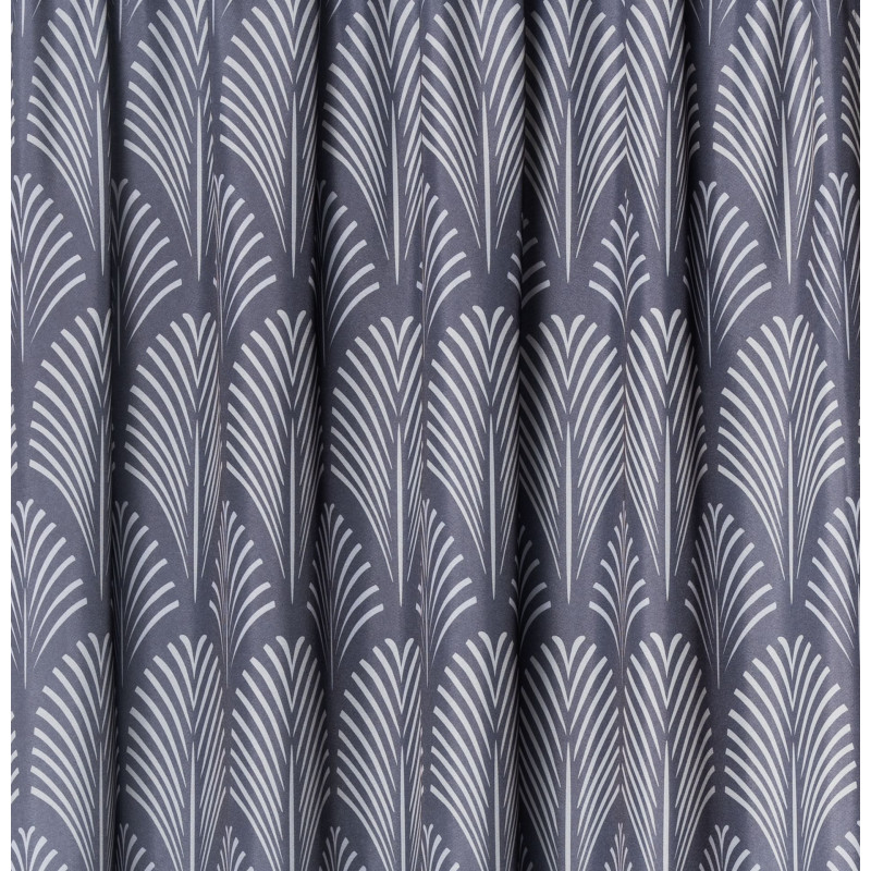 Zasłona z kółkami BRAZIL 140x260 cm, kol. zielony - 5903754816413