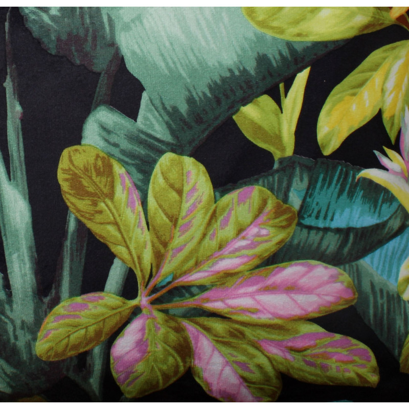 Zasłona z kółkami LAOS 140x260 cm, kol. czarny - 5903754802096