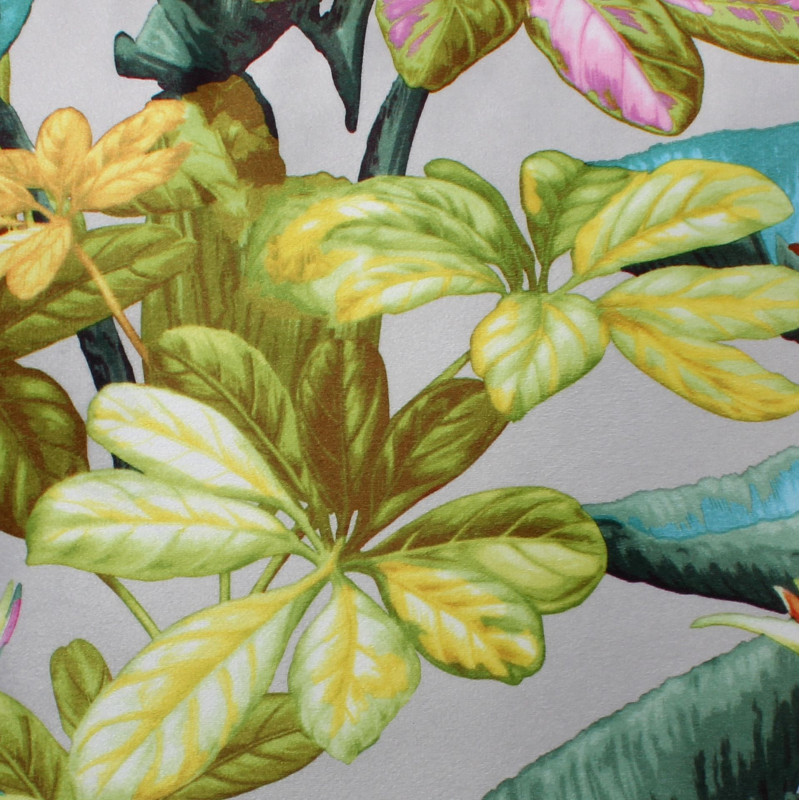 Zasłona z kółkami LAOS 140x260 cm, kol. szary - 5903754802089