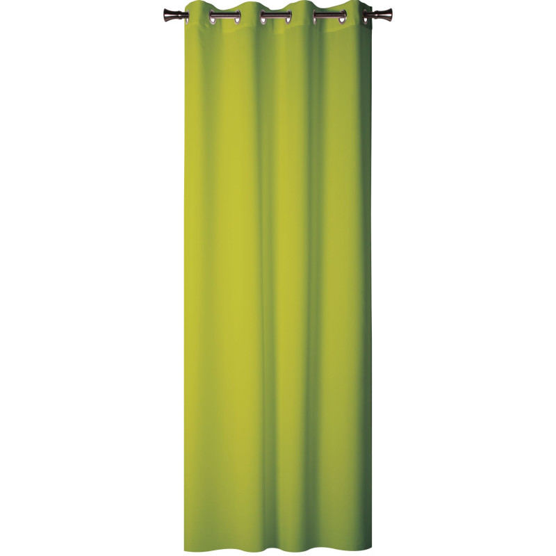 Zasłona z kółkami OXFORD 140/260 cm kolor limonkowy - 5908262415318