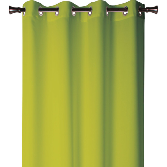Zasłona z kółkami OXFORD 140/260 cm kolor limonkowy - 5908262415318