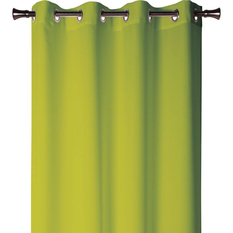 Zasłona z kółkami OXFORD 140/260 cm kolor limonkowy - 5908262415318