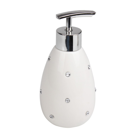 Dozownik KOSMOS, średnica 8cm, wys. 16, 5cm, kolor biały - 5908262432803