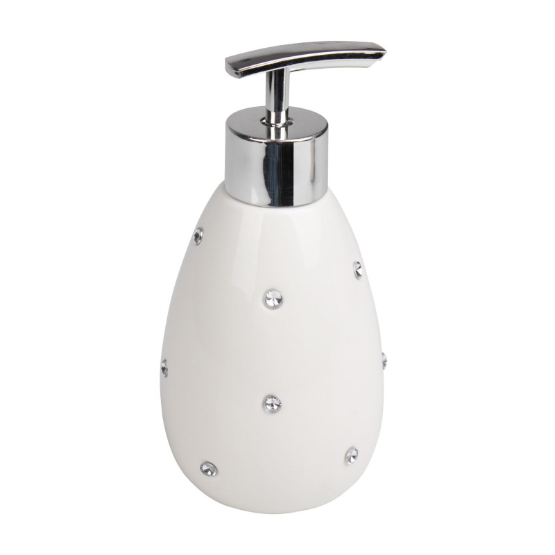 Dozownik KOSMOS, średnica 8cm, wys. 16, 5cm, kolor biały - 5908262432803