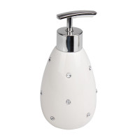 Dozownik KOSMOS, średnica 8cm, wys. 16, 5cm, kolor biały - 5908262432803