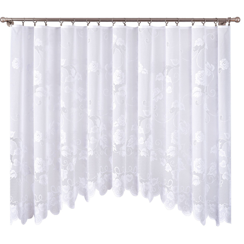 Firana żakardowa ANIELA, 300/150 cm, kol. biały - 5903754811722