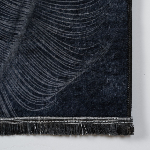 Dywan drukowany JUKO, petra 120x160cm, kol.czarny - 5903754825781