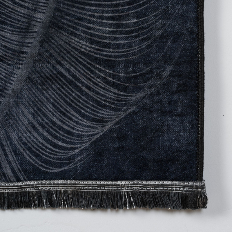 Dywan drukowany JUKO, petra 120x160cm, kol.czarny - 5903754825781