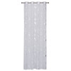 Firana z kółkami STORM 140x260cm kol biały/srebrny - 5903754815423