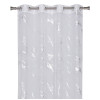 Firana z kółkami STORM 140x260cm kol biały/srebrny - 5903754815423