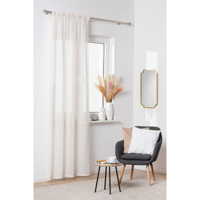 Zasłona z taśmą LINE 140x260 cm beige - 5903754817533