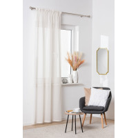 Zasłona z taśmą LINE 140x260 cm beige - 5903754817533