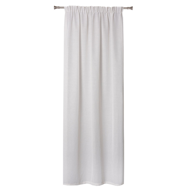 Zasłona z taśmą LINE 140x260 cm beige - 5903754817533