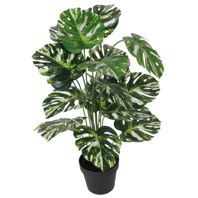 Sztucz. roślina w donicz. MONSTERA VARIEGATA-85cm - 5903754832482