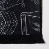 Dywan drukowany DINE, petra 50x80cm, kol. czarny - 5903754835612