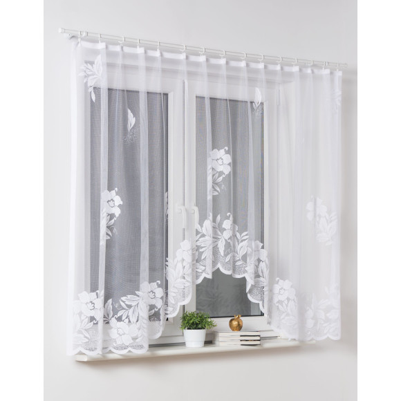 Firana żakardowa HELENA2, 300/150 cm, kolor biały