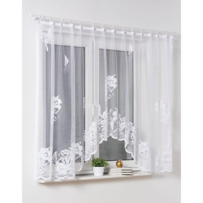 Firana żakardowa HELENA2, 300/150 cm, kolor biały