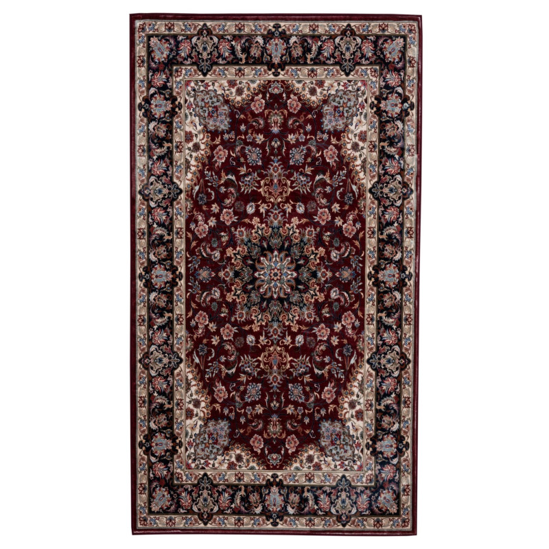 Dywan druk. FUSA, fake mink,50x80cm, kolor bordowy