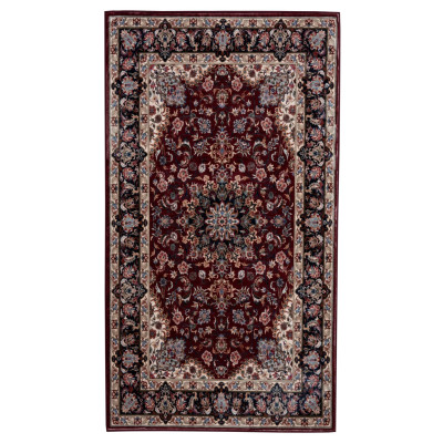 Dywan druk. FUSA, fake mink,50x80cm, kolor bordowy