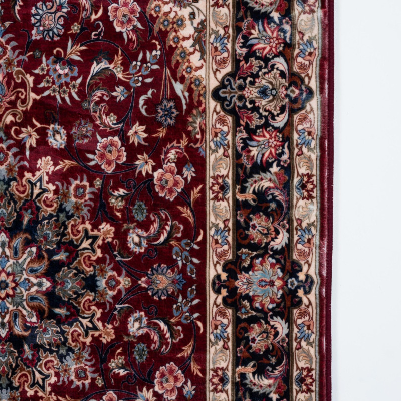 Dywan druk. FUSA, fake mink,50x80cm, kolor bordowy