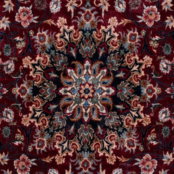 Dywan druk. FUSA, fake mink,50x80cm, kolor bordowy