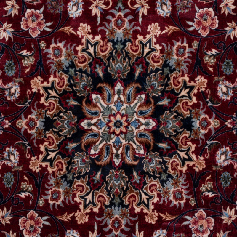 Dywan druk. FUSA, fake mink,50x80cm, kolor bordowy