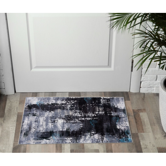 Dywan druk. KOBE, fake mink,50x80cm, wielokolorowy