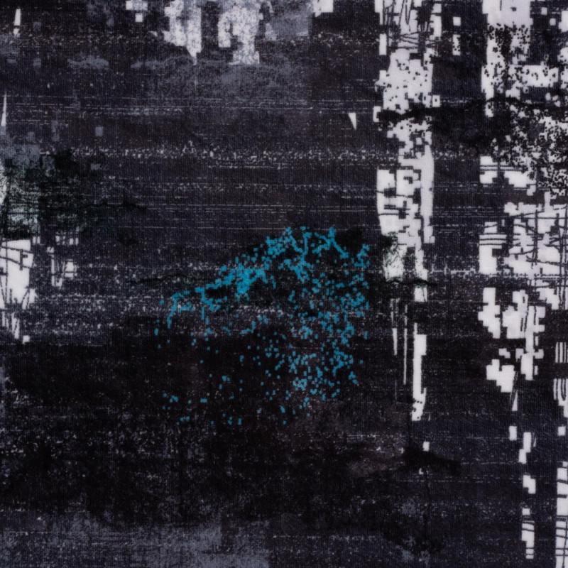 Dywan druk. KOBE, fake mink,50x80cm, wielokolorowy