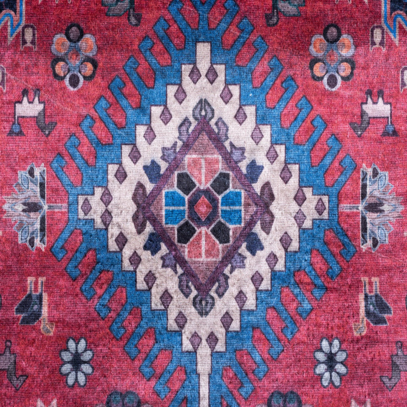 Dywan drukowany CORU, petra 50x80cm, kol. bordowy