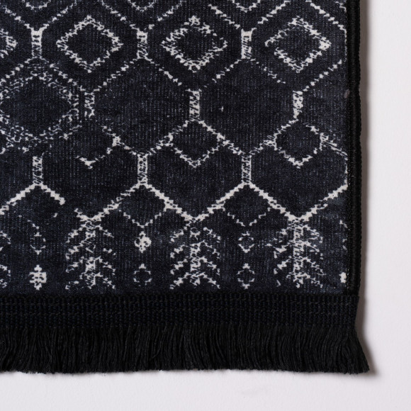 Dywan drukowany MESH, petra 50x80cm, kol. czarny