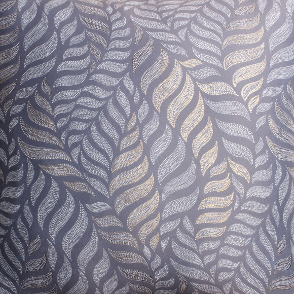 Poszewka ALLORO 45x45 cm, szary/zł. nadruk 2S