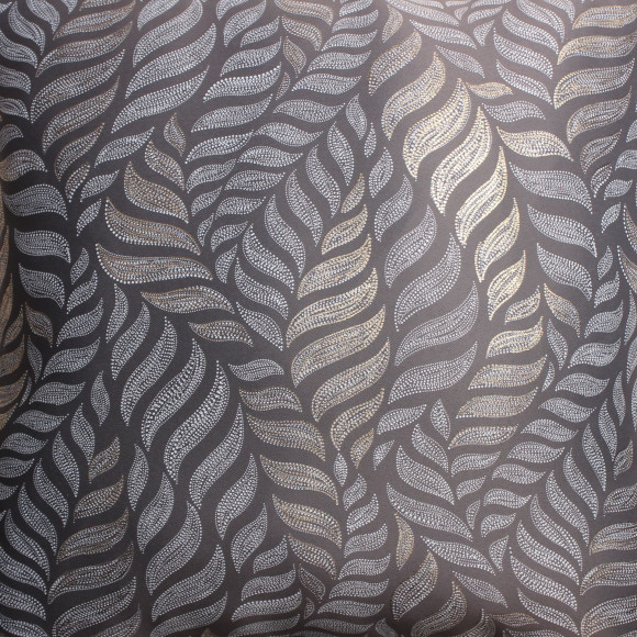 Poszewka ALLORO 45x45 cm, taupe/zł. nadruk 2S