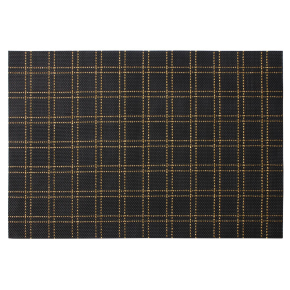 Podkładka AVILIA,45x30cm,kolor czarno-złoty