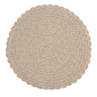 Podkładka CUBA, śr. 38 cm, kolor naturalny beż