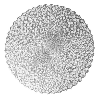 Podkładka NATTE,śr.38cm,kolor srebrny