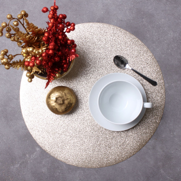 Podkładka BLITZ,śr.38cm,kolor złoty