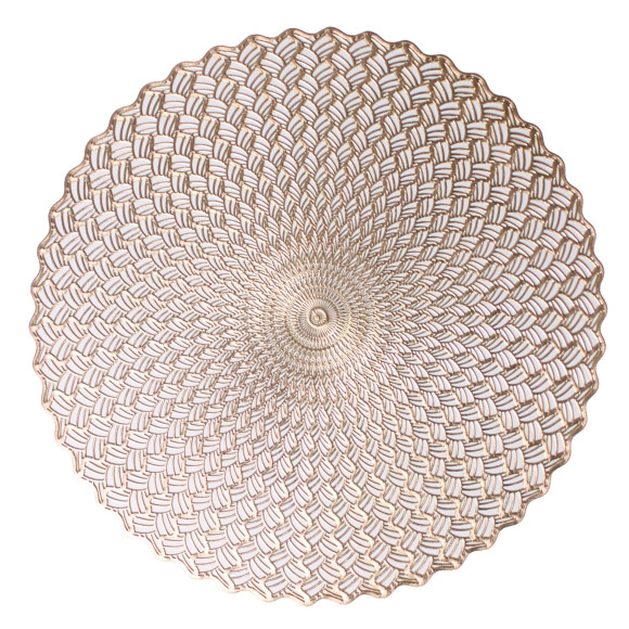 Podkładka NATTE,śr.38cm,kolor złoty